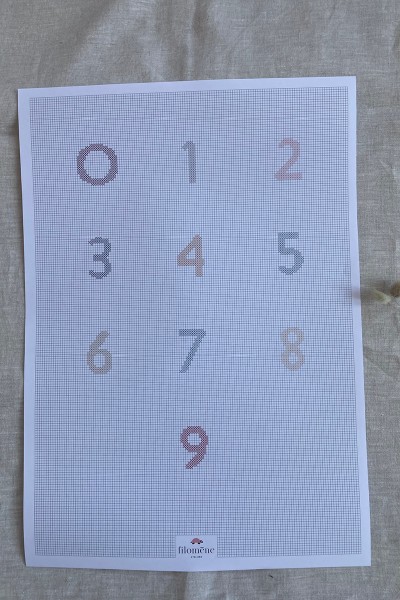 Mots d'enfant au point de croix (patron pdf)