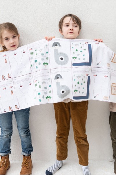 La Chasse au trésor - Le tissu imprimé