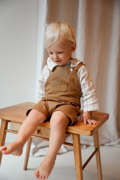 La salopette short et jupe (patron pochette)