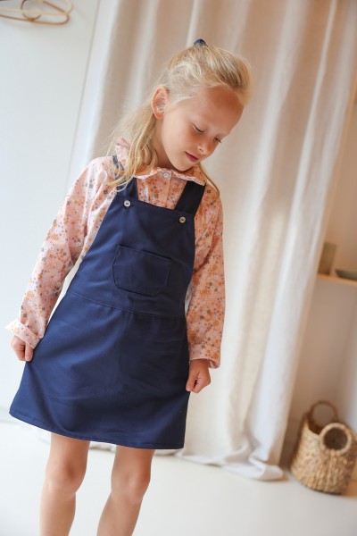 La salopette short et jupe (patron pochette)