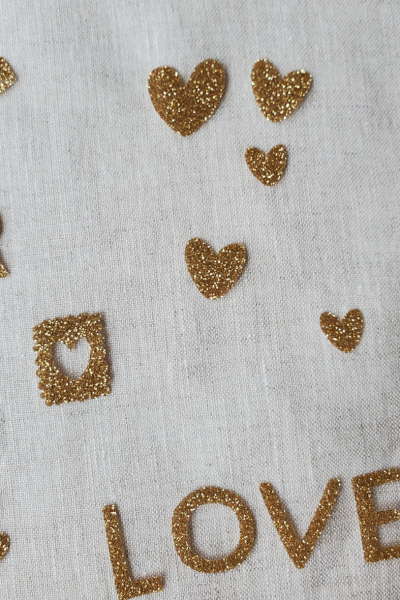 Thermocollants doré - Amour