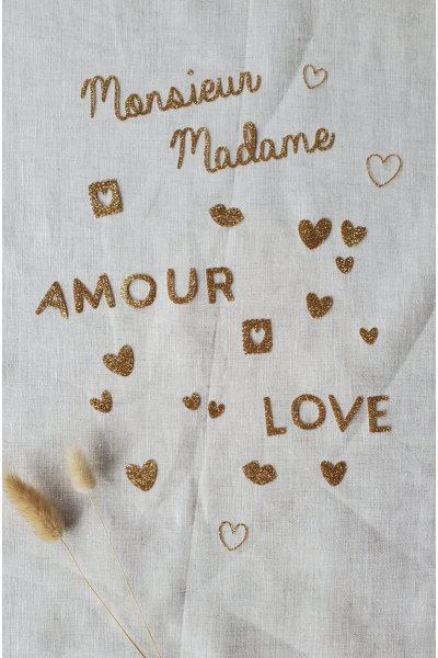 Thermocollants doré - Amour