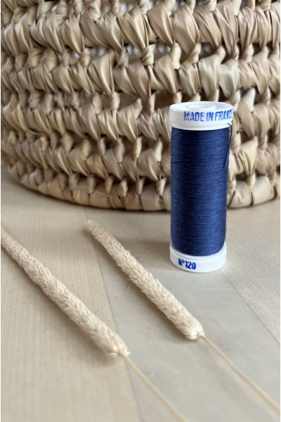 Fil à coudre polyester denim
