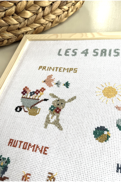 Kit - Les 4 saisons au point de croix