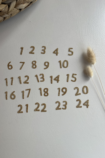 Thermocollants doré - Chiffres