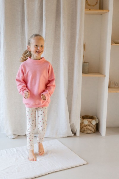 Jersey coton imprimé cerise