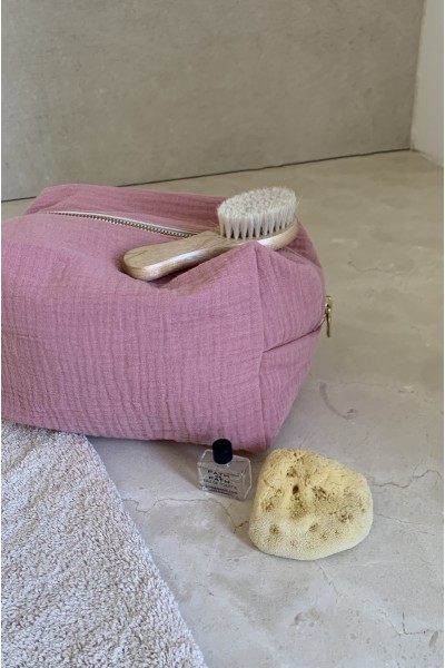 trousse de toilette vieux-rose