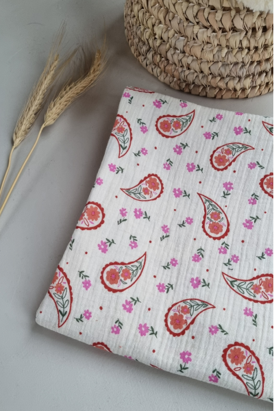 Gaze de coton imprimée bandana