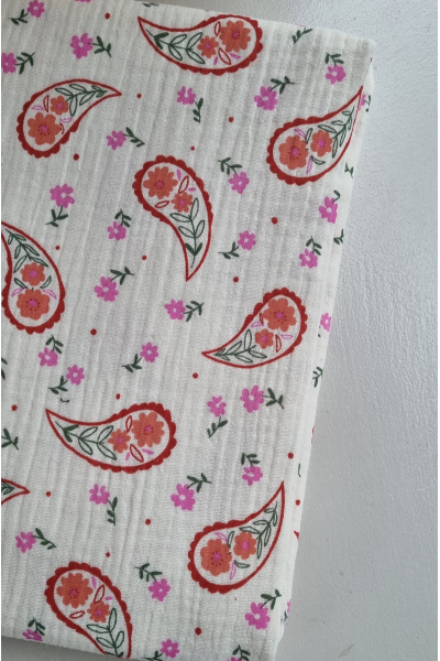 Gaze de coton imprimée bandana