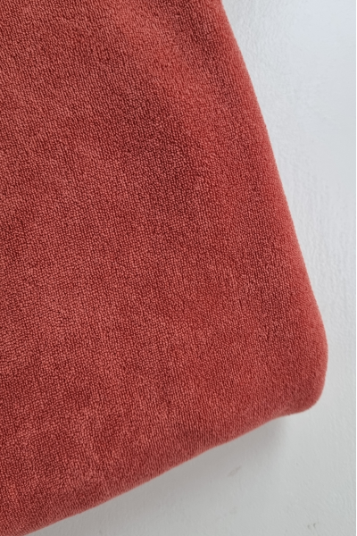 Maille éponge terracotta