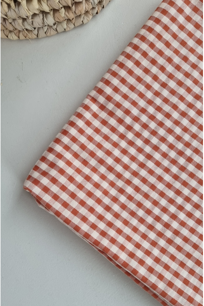 Coton seersucker vichy