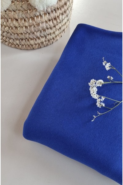 Molleton gratté bleu azur