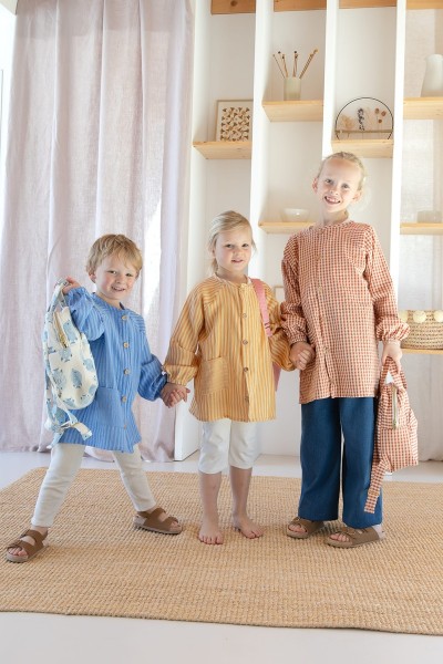 Le Tablier d'écolier (patron pochette)