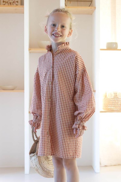 Coton seersucker vichy