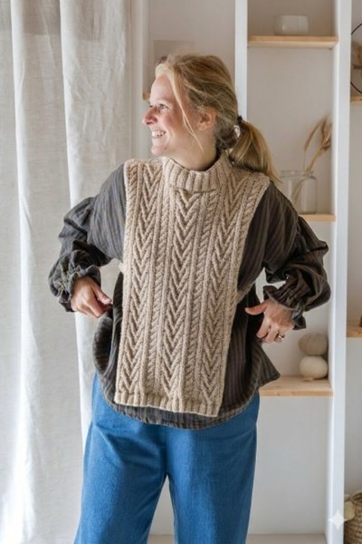 Le pull chasuble