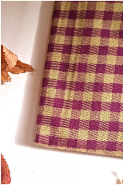 Flanelle carreaux bordeaux