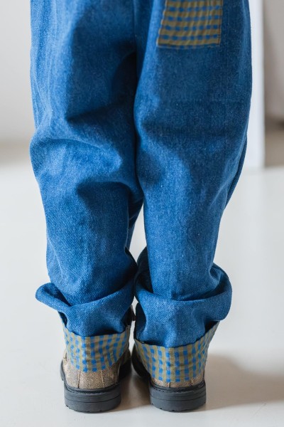 Le Pantalon rayures marron