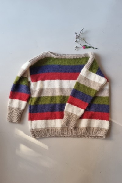 Le Pull Angora rayé