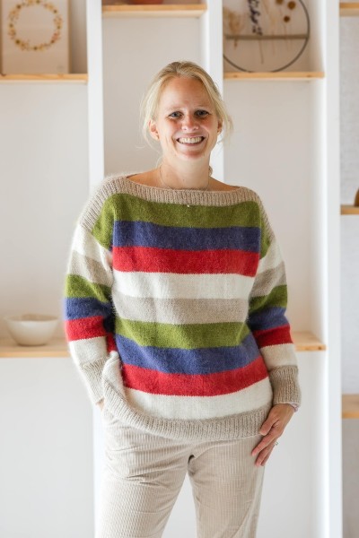 Le Pull Angora rayé