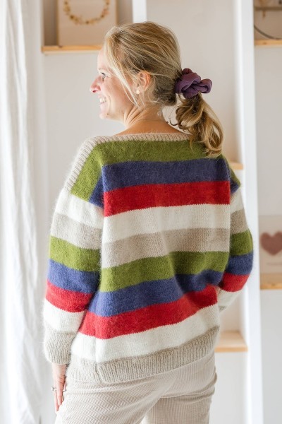 Le Pull Angora rayé