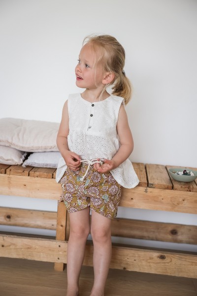 short de bain avec cordon écru