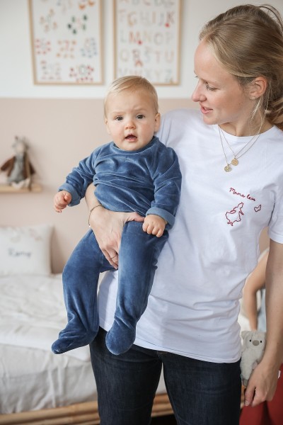 t-shirt brodé licorne