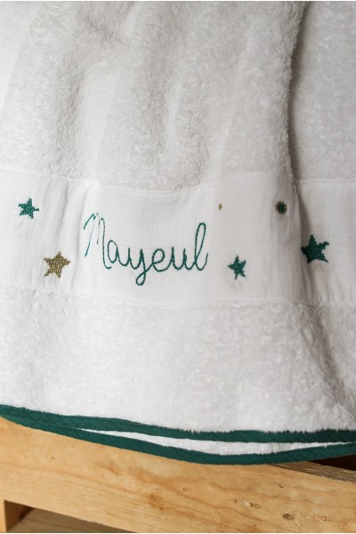 Kit broderie étoile serviette