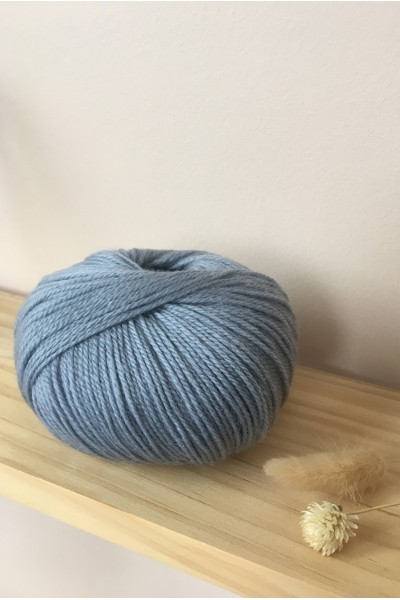 pelote bleu gris