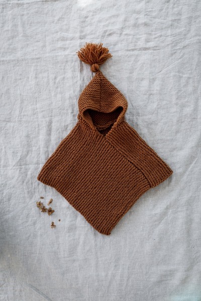 Le poncho à tricoter soi-même CAMEL