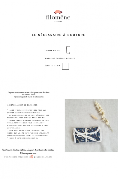 patron nécessaire de couture