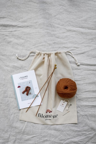 Kit tricot écharpe bébé