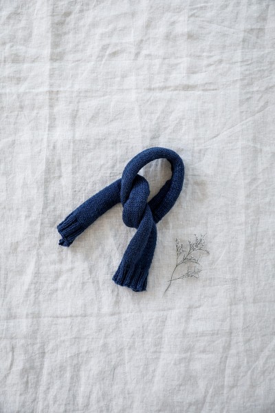 L'écharpe à tricoter soi-même BLEU