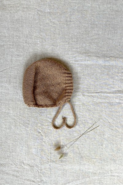 béguin en laine camel