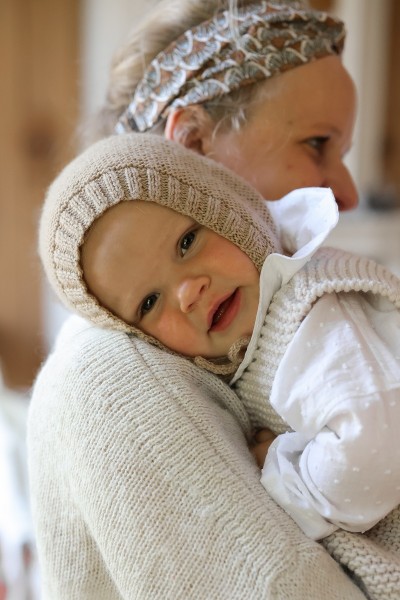 béguin en laine beige