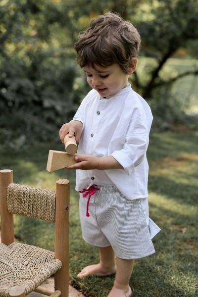 chemise en coton lavé