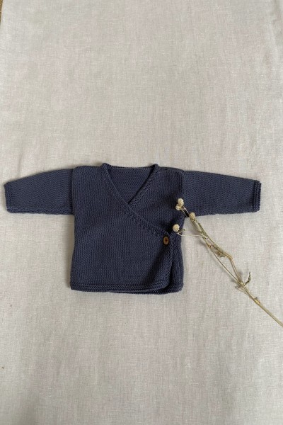 brassière tricot gris foncé