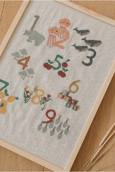 Le Numéraire au point de croix (patron pochette)