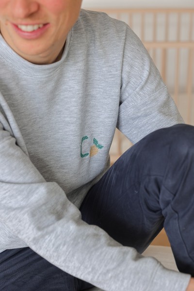 Mots d'enfant au point de croix (patron pochette)