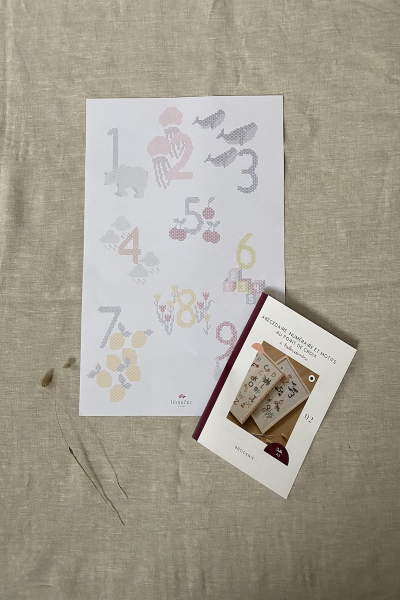 Le Numéraire au point de croix (patron pochette)