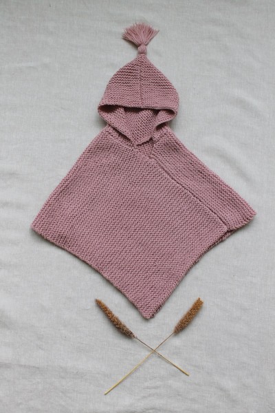 poncho vieux rose