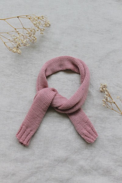écharpe vieux rose